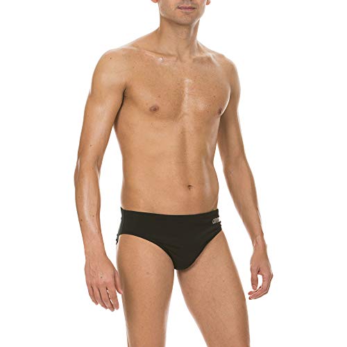 ARENA Men's Skys 3-Inch Brief Athletic Training Swimsuit, MaxLife Chlorine Resistant Fabric, Black, 40