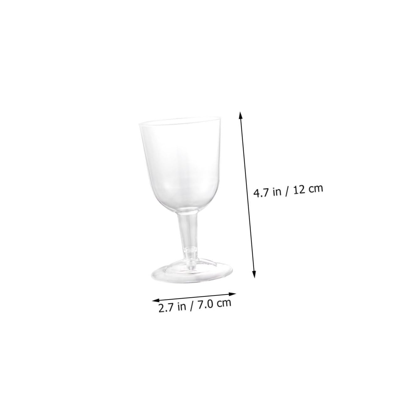 OFFSCH Large Plastic Wine Glasses 180ml Set of 8 for Parties Festivals and Weddings