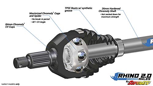 SuperATV Rhino 2.0 Front Axle