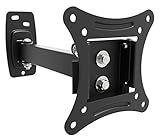 RICOO PC Monitor Wandhalterung Schwenkbar Neigbar für 13-27 Zoll, Halterung Wand S1011, Monitorhalterung, Bildschirmhalterung, Bildschirm Wandhalterung Monitor 24 Zoll, VESA 75 x 75, 100x100 mm