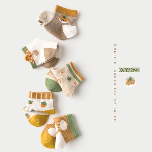 Ankle Socks for Boys Girls Thin Eyelet Mesh Socks 5 Pairs 1-12 Years2