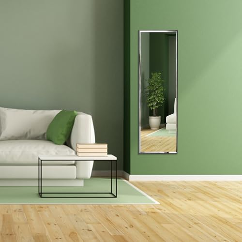 Petaflop CH200410-UK 14X48 Inch Full Length Mirror Wall Mounted, Large Body Door Mirror With Rectangular Framed thumb #4