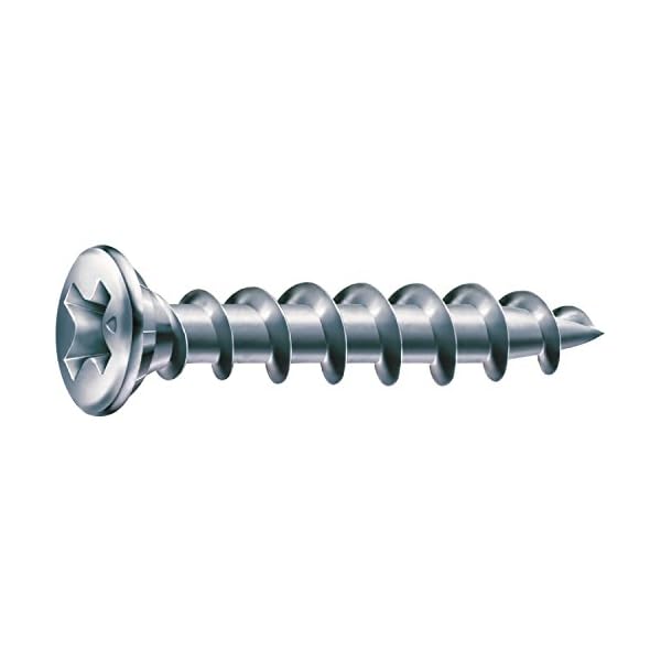 SPAX 1411010400355 FEX-KS Fensterbauschraube, 4.0 mm x 35 mm PH2, Silber (1000-er Pack)