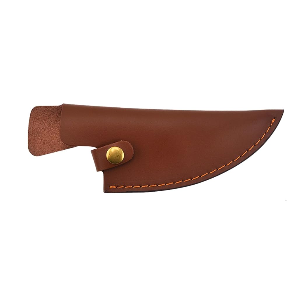 Xptieeck Cowhide Knife Sheath Boning Knife Small Kitchen Knifes Pu Sheath With Belt Ring Portable Knife Sheath