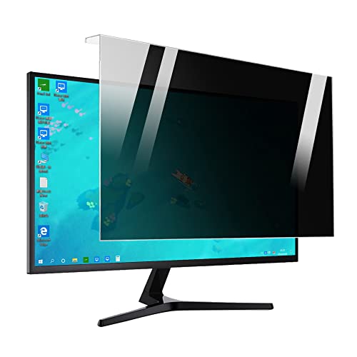 JC JCSKY 24 Inch Privacy Screen Filter Hanging Monitor Privacy Screen Panel Desktop, Anti-UV Eye Protection ＆ Anti-Scratch, Easy Installation - 16:9 Aspect Ratio 12.6
