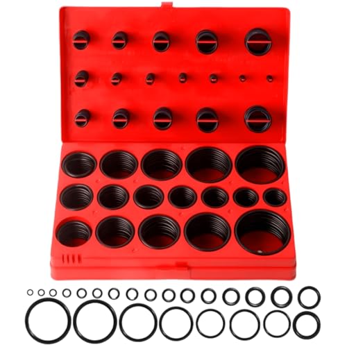 LOOKGOU Oリング セット 32種類419個入り オーリング ゴムパッキン (oリング ゴムパッキン) 耐油・耐熱 -30～120℃ 自動車整備/配管用 補修パーツの画像