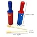 SXYAO Colorful Large Guiro Instrument, Single Tube Music Hand Percussion Instruments with Wooden Stick, Frog Sound Instrument