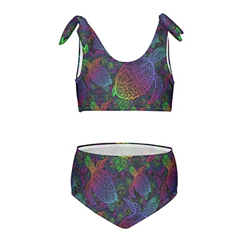 Image of Cute Pugs Flowers Butterflies Girls Bikini Sets 2 Piece Swimsuits Bathing Suit Swimwear