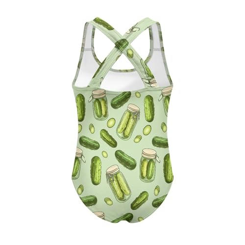 Image of Girls One-Piece Swimsuit for Swimming Lessons Beach Volleyball Pool Party Outdoor Training Quick Dry