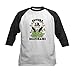 CafePress Monopoly Future Billionaire Kids Baseball Tee Kids Cotton Baseball Jersey, 3/4 Raglan Sleeve Shirt Black/White