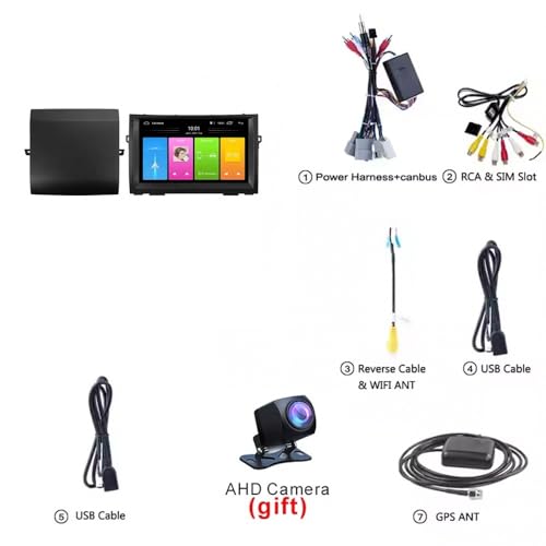 Radio coche para Toyota Prius 2003-2011 con pantalla táctil Incell, Bluetooth y comandos de voz Al 6