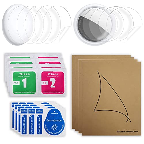 Airtag Schutzfolie 4 Sätze à 8 Stück Folie Airtag , Flexible Folie für Air Tag , Wasser Resistent , für Apple Air Tag Aufkleber Beide Seiten Abdecken Airtag Schutz Zubehör Cover