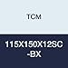 TCM 115X150X12SC-BX NBR (Buna Rubber)/Carbon Steel Oil Seal, SC Type, 4.528" x 5.906" x 0.472"