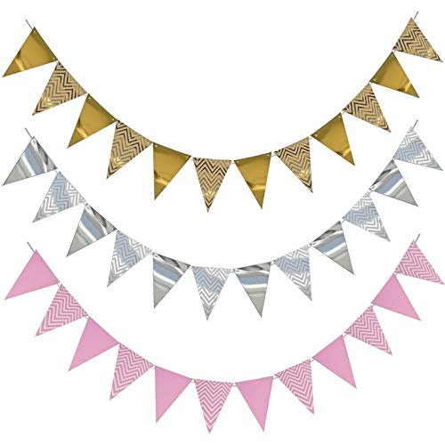 2 Striscioni Personalizzati Per Compleanno – Formato Large (1,8x2m) – Oro Rosa – Decorazione Festa Anniversario - 2