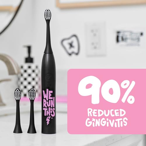 Image of Made by Dentists Sonic X Electric Toothbrush - Rechargeable Kids Sonic Toothbrush, 8X Plaque Removal, 2 Speed Modes, 2-Minute Timer, 6 Brush Heads Included, We Run This Edition