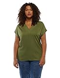 Fiorella Rubino: Camiseta con Escote de Pico Verde XL Spring Summer 23