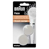 Braun Face Kosmetik-Schwämmchen 80b, für Braun Gesichtsreinigungsgeräte, 2 Stück