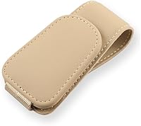 Vista 13 de 2 piezas de soporte para gafas de sol para coche, clip magnético de cuero para colgar gafas para visera de coche, soporte para gafas de sol y clip