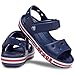 Crocs Unisex-Child Bayaband Sandals, Navy/Pepper, 7 Toddler