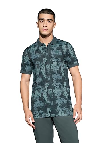 Image of TECHNOSPORT Men's Slim Fit Half Sleeve Polo T-Shirt with Collar, MATPIQ Quick Dry Moisture Wicking Polo Tee for Gym Sports Golf and Casual Wear