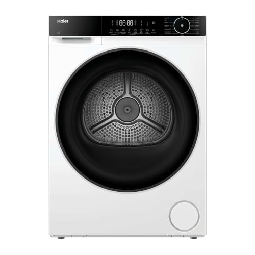 Haier X Serie 5 Asciugatrice 8 Kg a Pompa di Calore, Libera Installazione, Classe D, I-Refresh, Hygienic Care, Smart AI Drying, Filtro 3in1, Wi-Fi e App hOn, 84.5x59.5x59.3 cm, Bianca – HD80-D357U1-IT