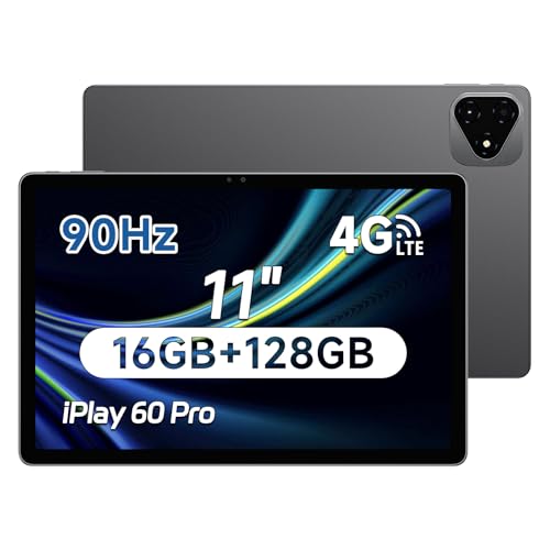 ALLDOCUBE iPlay60 Pro 11 Inch Tablet Android 14, Tablet PC Gaming MTK G99 with 4 Speakers, Tablet FHD 1920 x 1200 90Hz, 16GB RAM 128GB ROM/1.5TB TF, Face ID, Widevine L1, 7000mAh 18W PD, 4G LTE, GPS ALLDOCUBE iPlay60 Pro 11 Inch Tablet Android 14, Tablet PC Gaming MTK G99 with 4 Speakers, Tablet FHD 1920 x 1200 90Hz, 16GB RAM 128GB ROM/1.5TB TF, Face ID, Widevine L1, 7000mAh 18W PD, 4G LTE, GPS