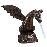 Eioflia Garden Dragon Statue Water Fountain Outdoor Dragon Sculpture Cool Pond Spitter Landscape Dec