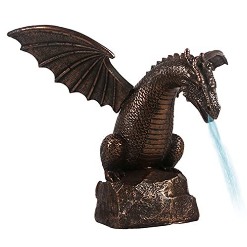 Eioflia Garden Dragon Statue Water Fountain Outdoor Dragon Sculpture Cool Pond Spitter Landscape Decor Water Spout Figurines Dragon Garden Ornaments Pond Decor #TOP8