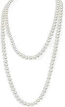 NHQZ Pearl Necklace for Women 1920s Elegant Bridal Jewellery 1 Piece, metallic silver, M