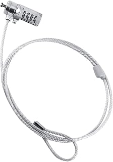 INOOMP Laptop Password Lock Bike Padlock Steel Wire Bike Lock Portable Lock Digital Padlock Lock for Bike Security Bike Lock Replacement Padlock Portable Silver Zinc Alloy Security Lock