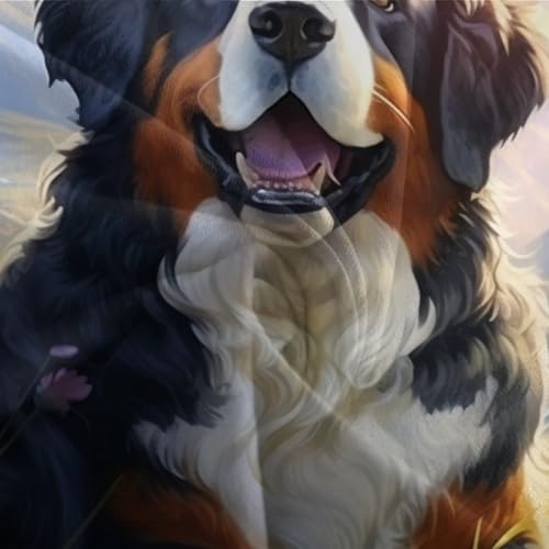 Housse de couette Mastiff tibétain 3D microfibre douce 140x200 cm - 7