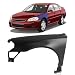CarPartsDepot 4D Left (Driver) Side Front Fender Assembly GM1240326 89023525