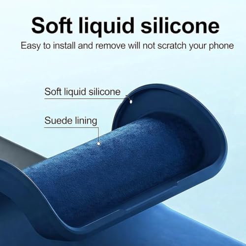 Image of FIRST MART Matte Silicone Back Cover for Motorola Edge 70 - Blue