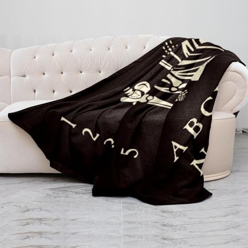 Couverture polaire squelette 150x130 cm plaid microfibre léger - 5