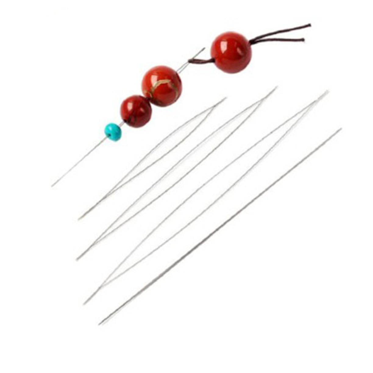 OSALADI 18Pcs Beading Needles Set with Storage Bottle Eye Threaders for DIY Jewelry Making Includes for Crafts and Sewing Projects