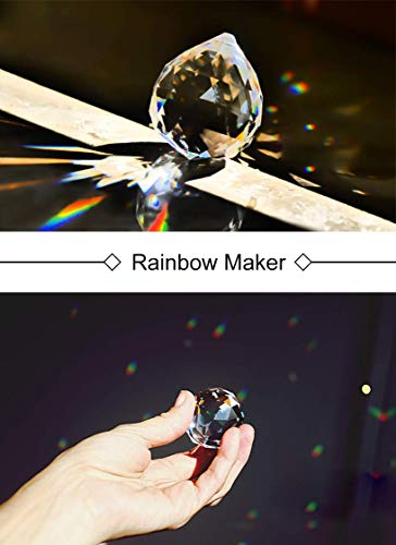 MerryNine Crystal Sun Catcher, 20pcs 0.8"/20mm Crystal Suncatcher Prism for Windows Hanging, Prisms Beads Ball Pendants Rainbow Maker for Fengshui, Home Room Decor, Indoor Windows - Image 4