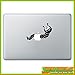 Produktbild Pegatina Promotion S.L Raupe Apfel Aufkleber Sticker für Macbook Air 11 13, Macbook skin 13, 15, 17 Zoll inch Apple Notebook Aufkleber ohne Hintergrund Tattoo Vinyl PEGATINA Fußballer Apple