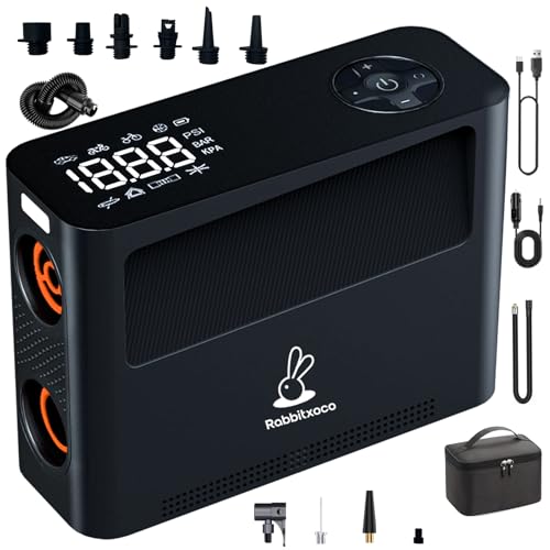 Paddle Board Pump 10 Pump Modes SUP Pump 500L Airflow/min Tire Inflator Portable Air Compressor 4X...