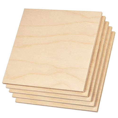 image for Plywood Sheet Board Squares, A Grade, 12 x 12 inch, 1/4 inch Thick, Pa