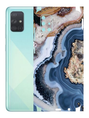 Image of AtOdds - Mobile Back Skin Sticker Wrap Compatible with Samsung Galaxy A51 (Coverage - Back+Camera+Sides) (Floor Marble)
