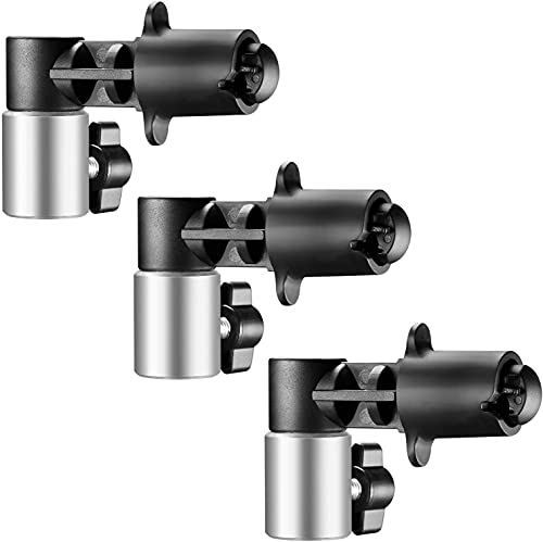 3個スタジオ写真の背景とレフ板用のディスクホルダークリップセット 頑丈なライトリフレクターディスク保持と位置きめクランプ アルミ合金製、ライトスタンド、三脚にマウント可能