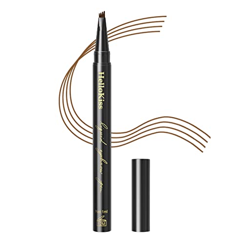 Caneta Microblading para Sobrancelhas, ponta garfo à prova d'água para sobrancelha, Lápis tatuagem