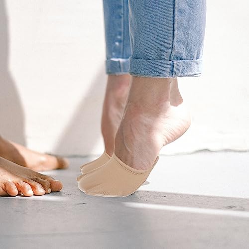 Healifty 4Pairs Toe Socks Women,High Heel Half Socks High Heel Liner Socks Forefoot Socks Toe Covers Socks for Women Girls2