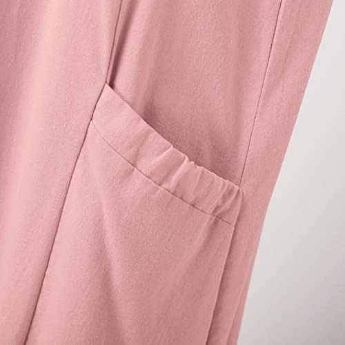 Robe d'été grande taille en coton avec poches légères et amples