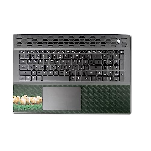 Image of MightySkins Carbon Fiber Skin Compatible with Alienware M18 R1 (2023) Full Wrap Kit - Group of Chicks | Protective, Durable Textured Carbon Fiber Finish | Easy to Apply | Made in The USA