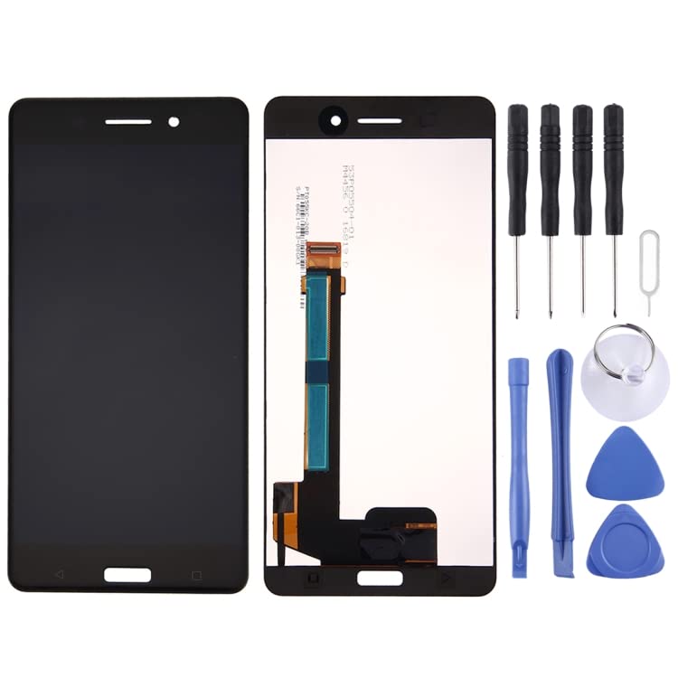 Écran LCD TFT LCD pour Nokia 6 TA-1000 TA-1003 TA-1021 TA-1025 TA-1033 TA-1039 avec numériseur Assemblée complète (Noir) Pièce de réparation