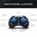 REALACC H36 Mini Quadcopter Drone 2.4G 4CH 6 Axis Headless Mode Remote Control UFO Nano Quadcopter RC Toy RTF Mode 2 (Blue)