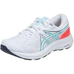 Asics Gel-Contend 7, Zapatillas Mujer, White/Clear Blue, 37 EU