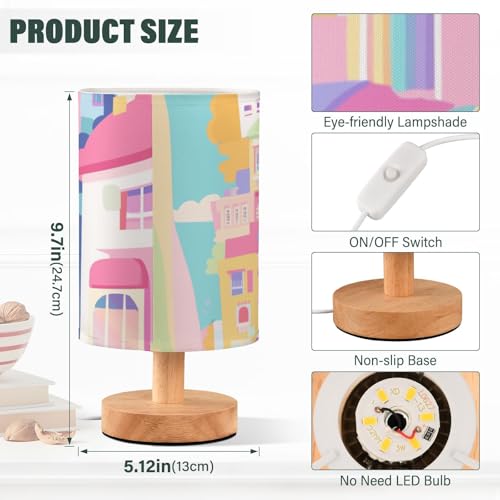 Lámpara de Mesa de Noche Colorida Cartoon para Niños miniatura 3
