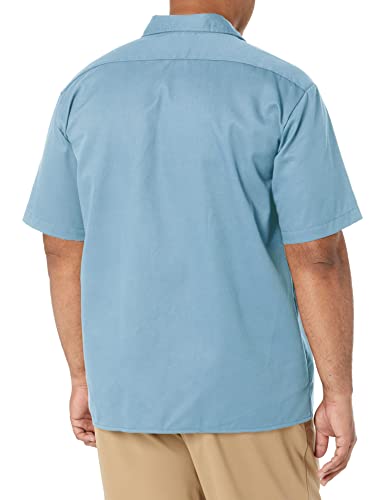 Image of Dickies Men's Short Sleeve Work Shirt - Durable Twill Button Down Shirts for Men, Lightweight Uniform for Daily Wear